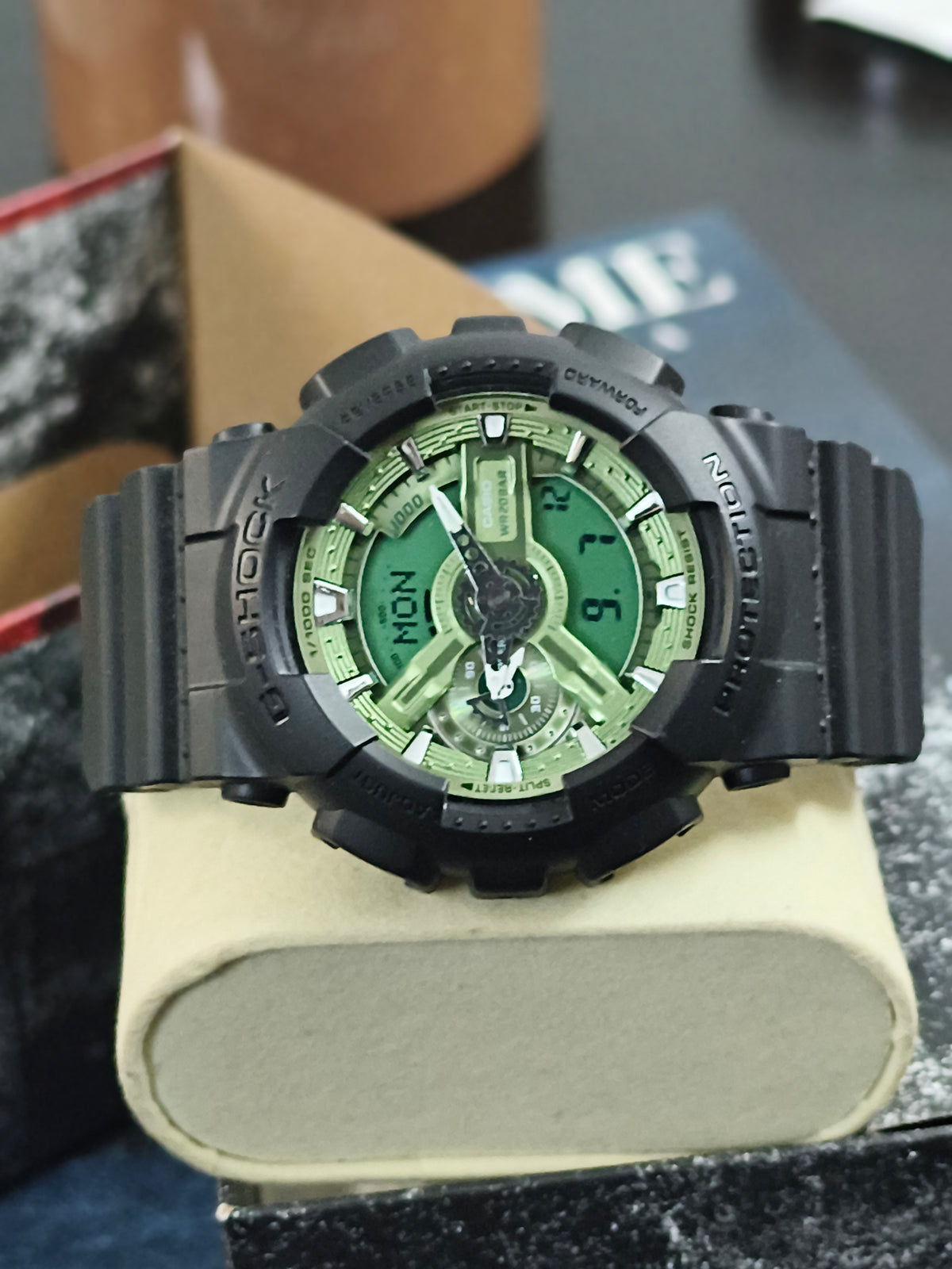 Casio G-SHOCK GA-110CD-1A3 with Sage Green Dial, Brand New