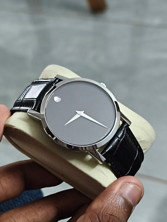 Movado Museum Quartz 40mm Watch with a Black Dial
