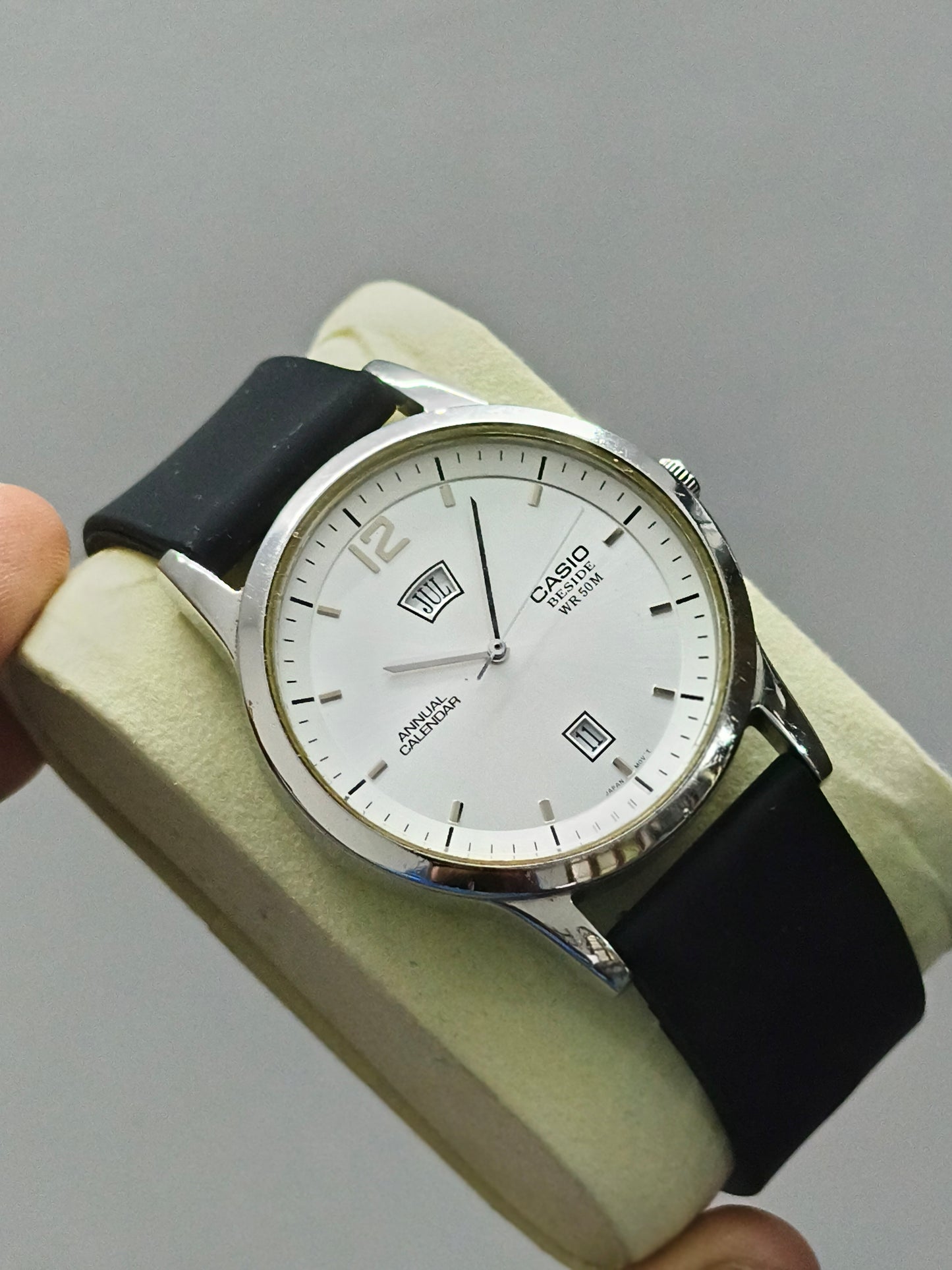 Casio Quartz Annual Calendar Watch BEM-102