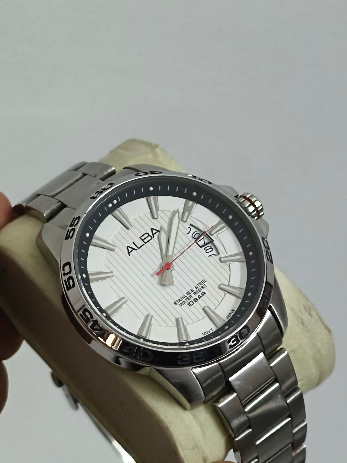 ALBA Quartz Watch with White Dial