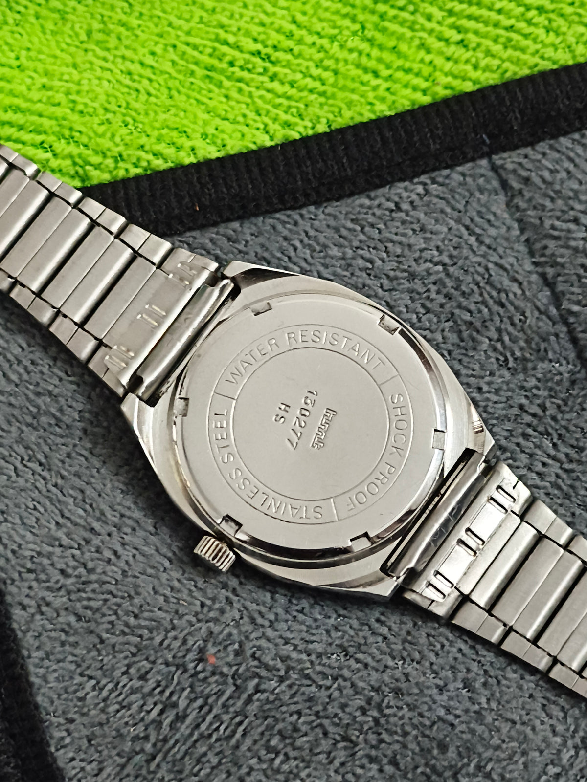 HMT Gautam Hand-wound Watch with a Champagne Vertical-brushed Dial