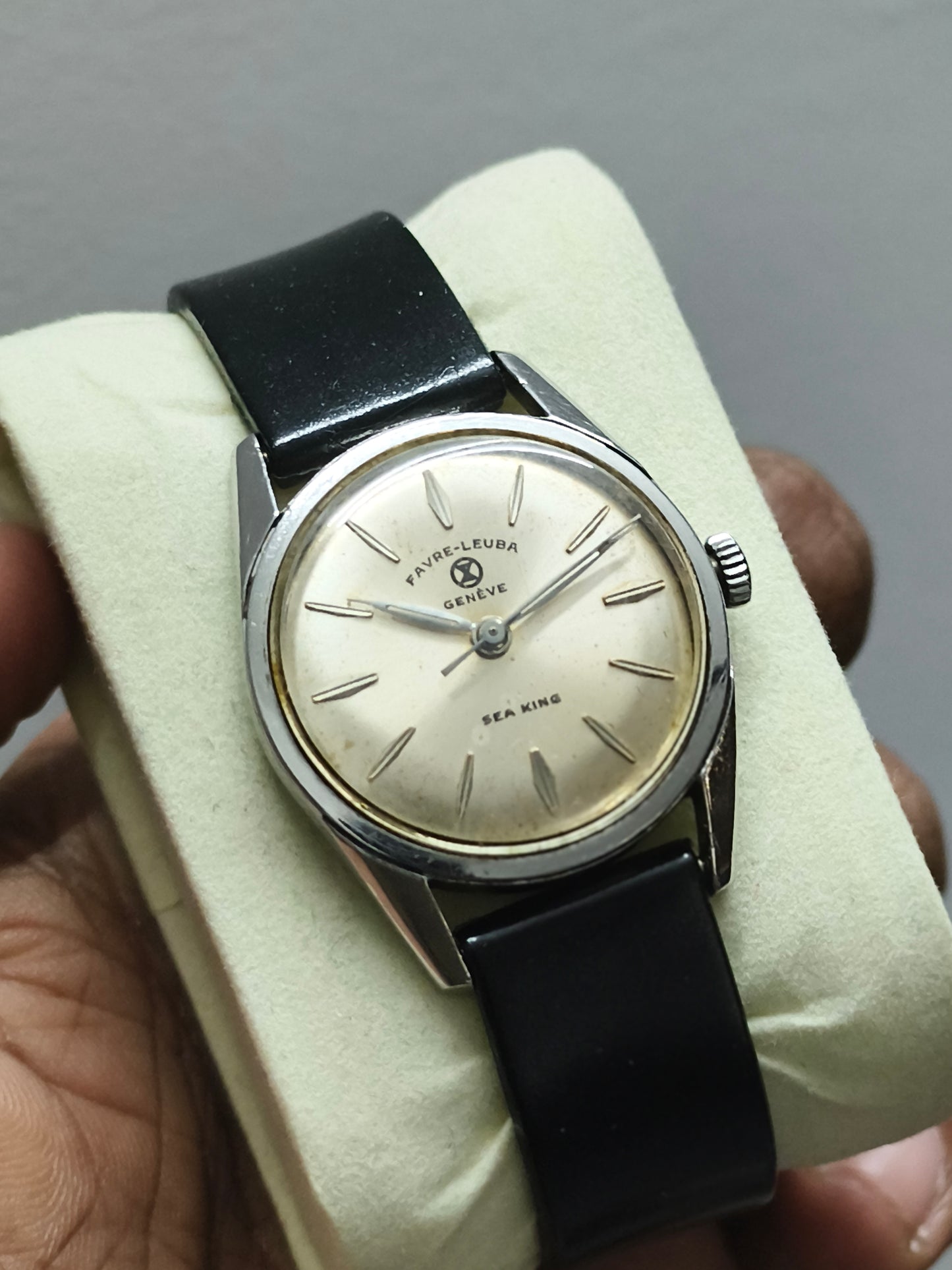 Favre Leuba Vintage Sea King Watch with Silver-toned Dial