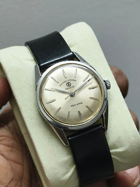 Favre Leuba Vintage Sea King Watch with Silver-toned Dial