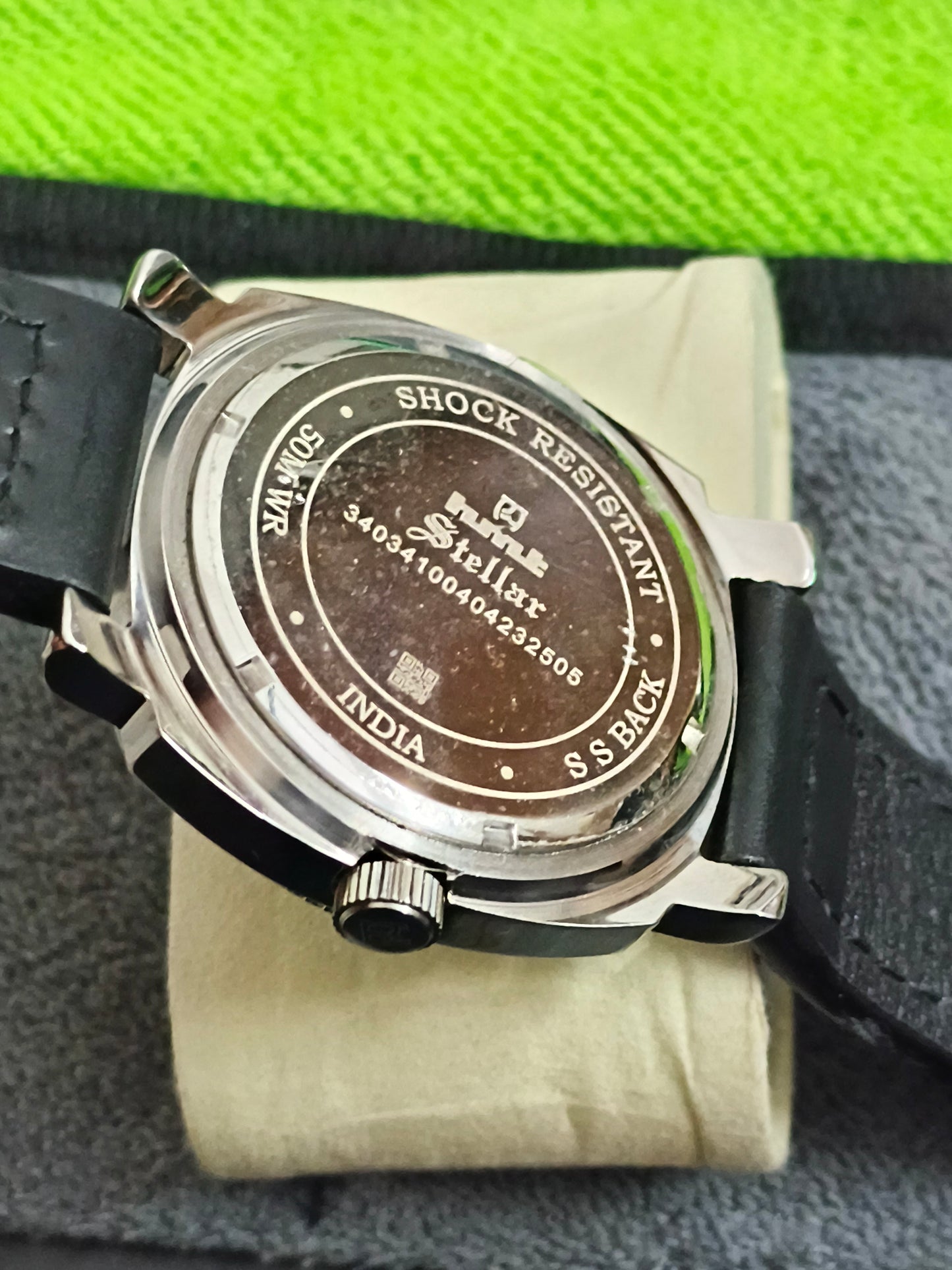 HMT Stellar Automatic Watch with a Black Dial