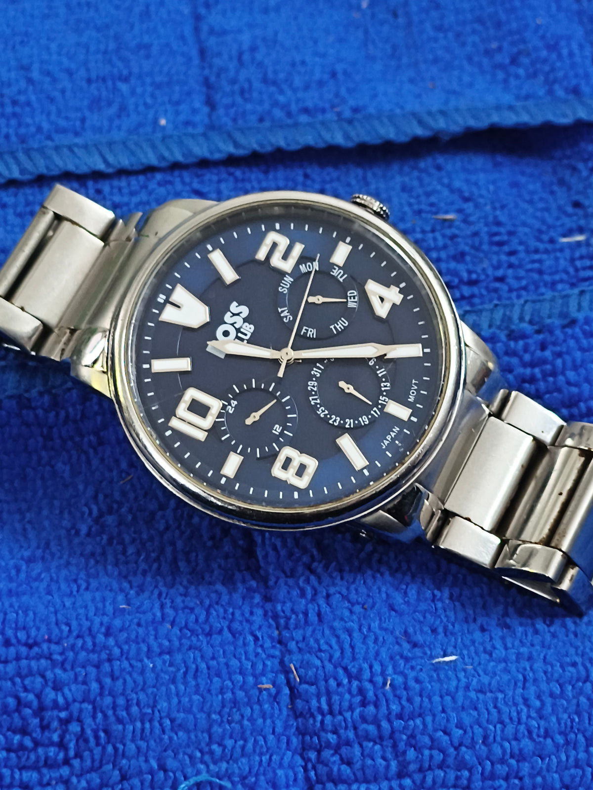 BOSS Club Multifunction Quartz Watch with a Blue Dial