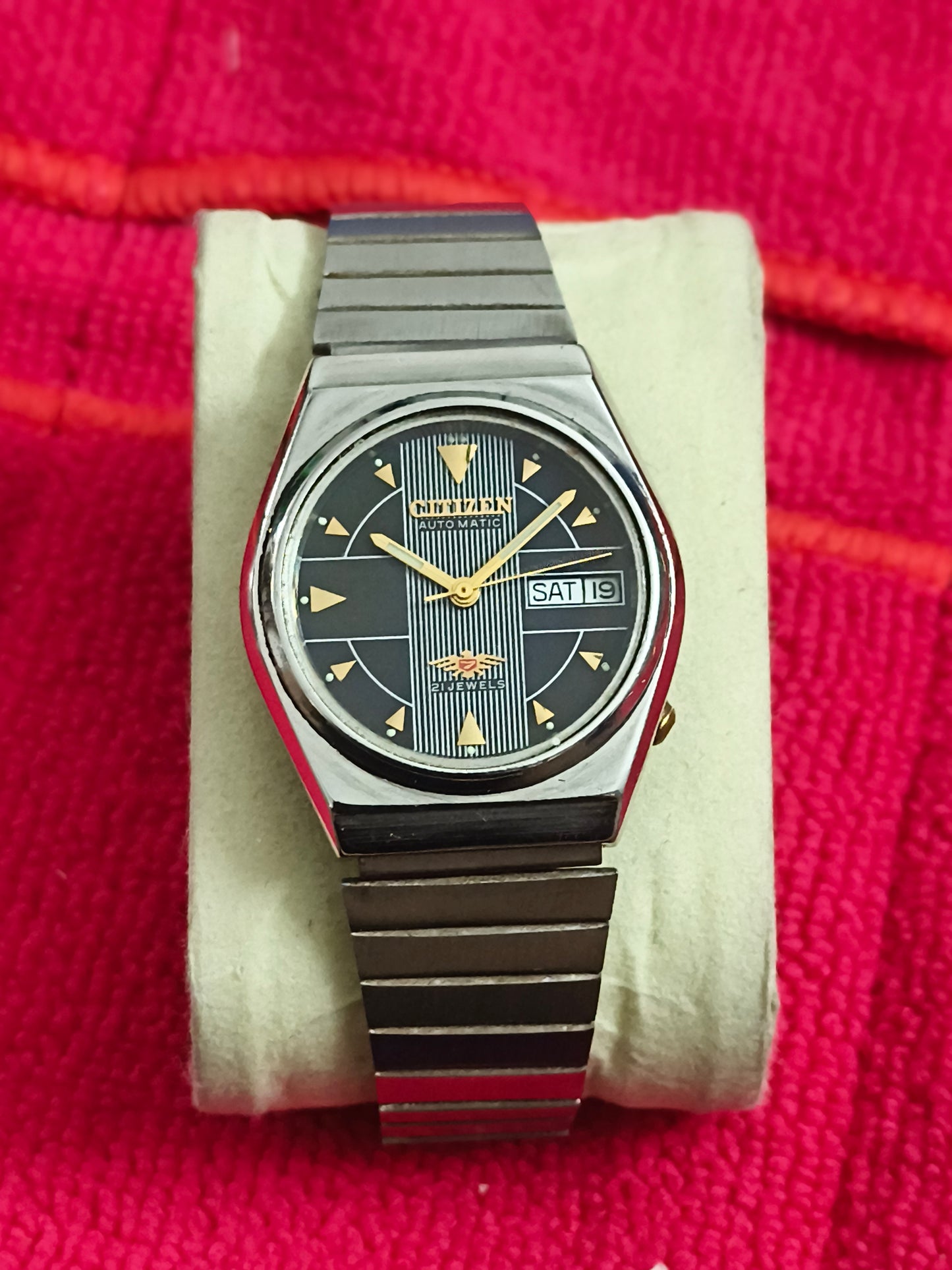 Citizen Eagle 7 Automatic Day Date Vintage Watch with Two Tone Dial