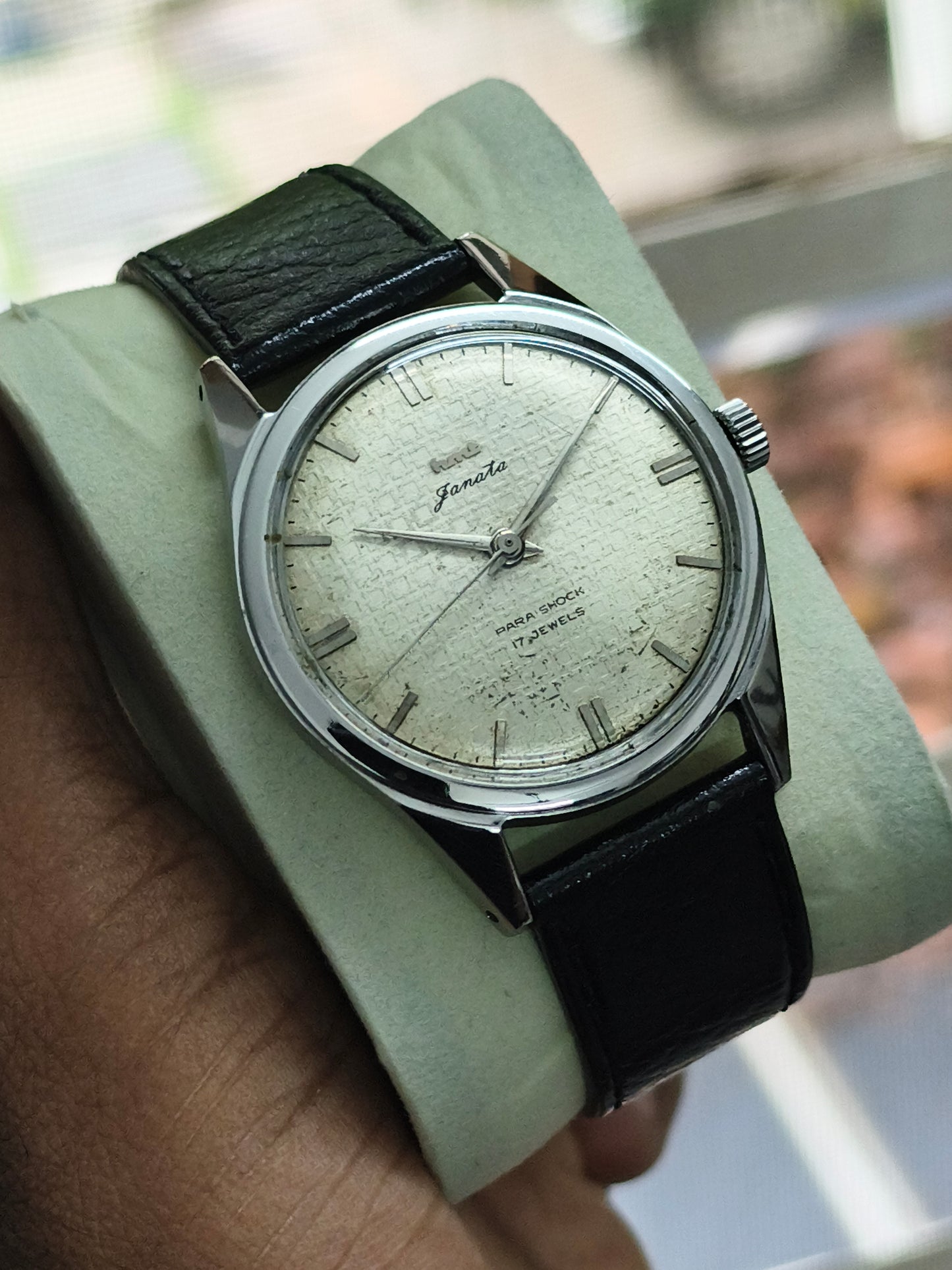 HMT Janata Mechanical Watch ITC Long Service Award Edition with Pattern Dial