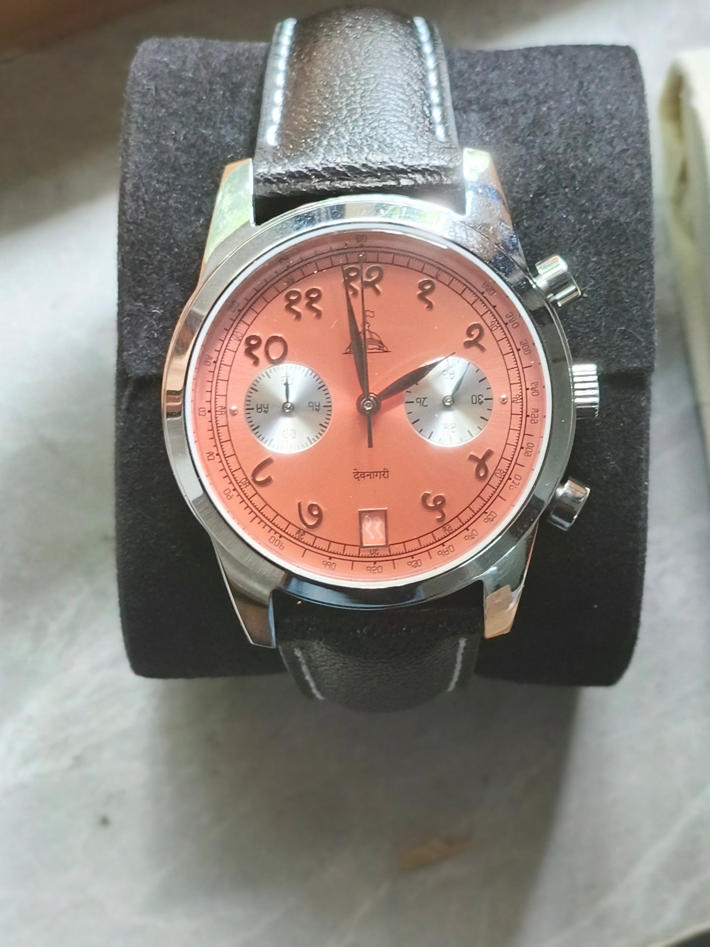 Dwc devnagri chronograph salmon first gen