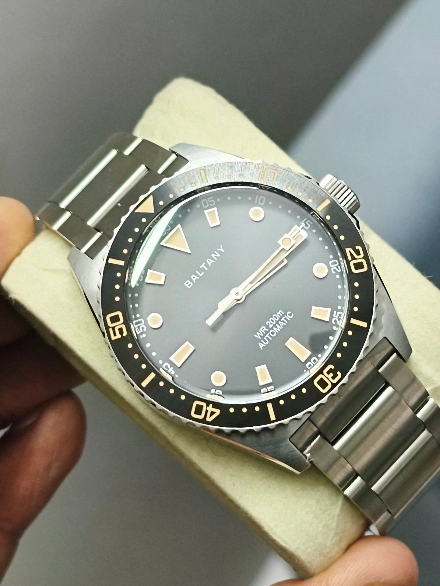 Baltany S3080 Retro Diver Watch with NH38 Automatic Movement