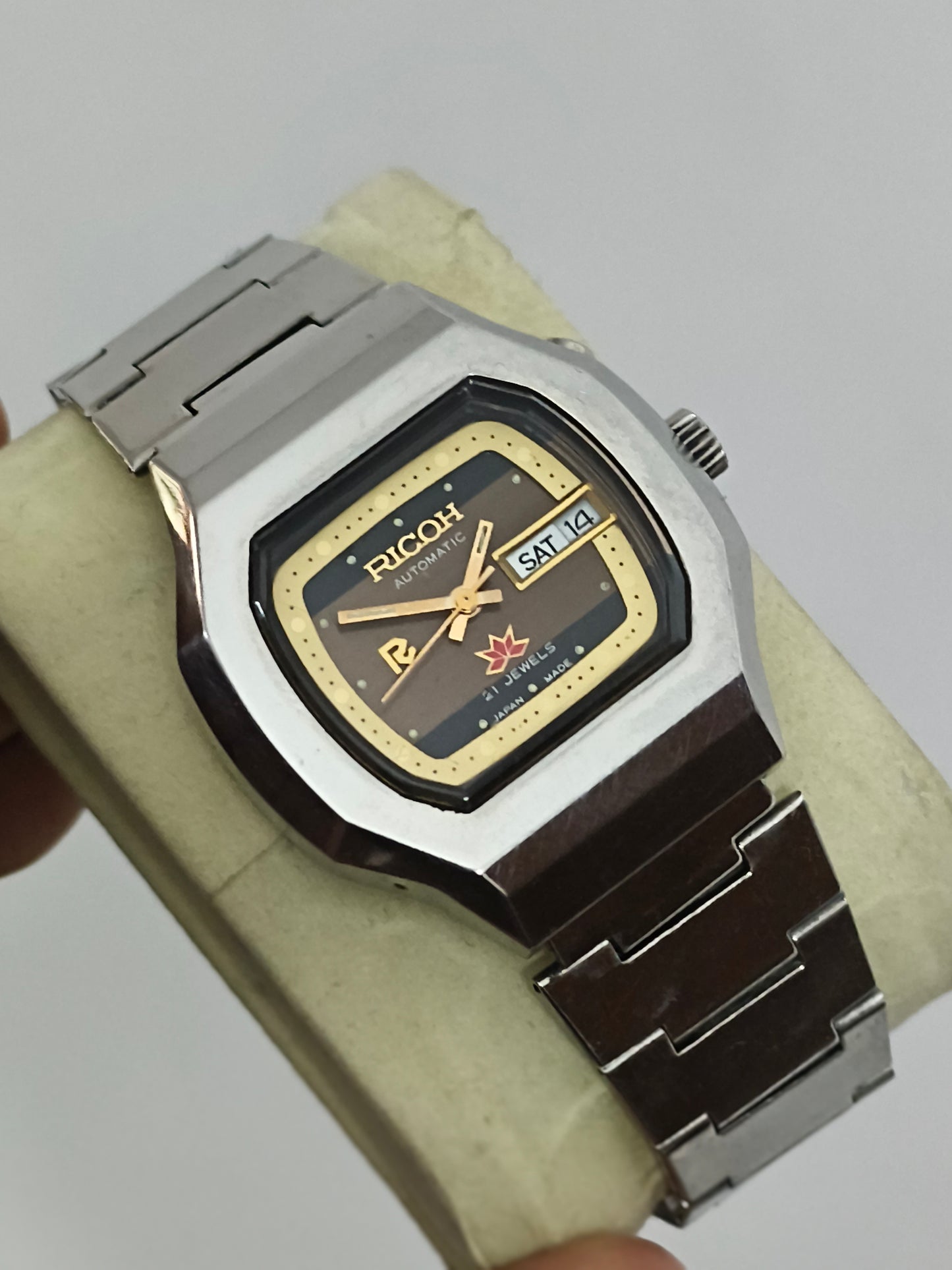 Ricoh Vintage Day Date Watch with Multi-tone Dial
