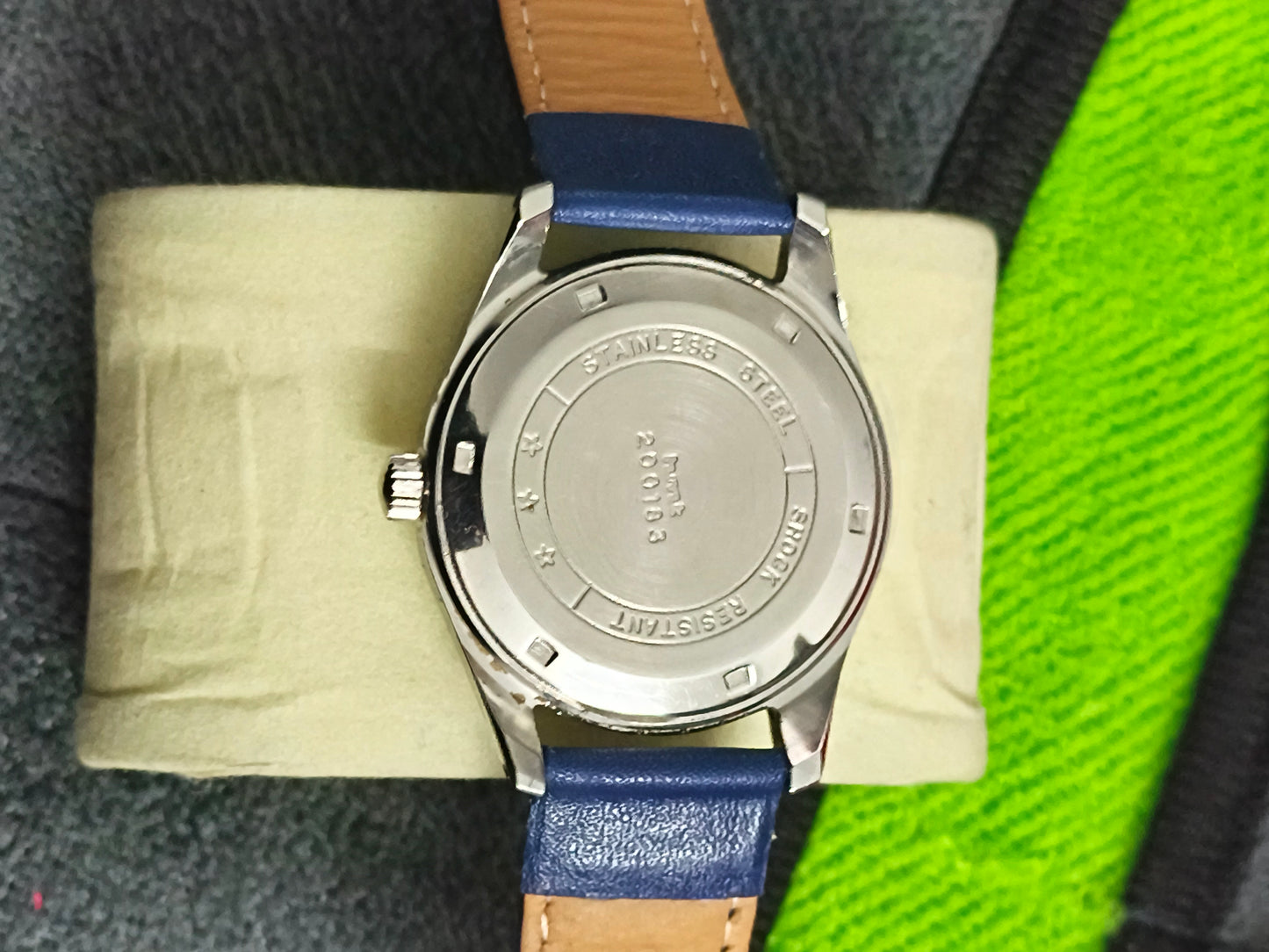 HMT Janata Hand-wound Mechanical Vintage Watch Double Indices Version with Dotted White Dial